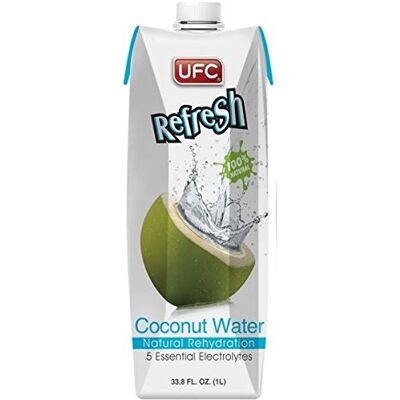 UFC Refresh (2 Pack) Coconut Water 1000ml 2 PACK BUNDLE UFC Refresh (2 Pack) Coconut Water 1000ml 2 PACK BUNDLE
