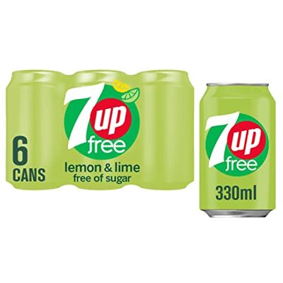 7UP Lemon & Lime 330ml Can 6 Pack 7UP Lemon & Lime 330ml Can 6 Pack