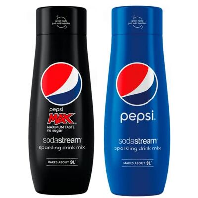 "N/A" Sodastream Sparkling Drink Mix Pepsi Max (440 ml) and Pepsi (440 ml) "N/A" Sodastream Sparkling Drink Mix Pepsi Max (440 ml) and Pepsi (440 ml)