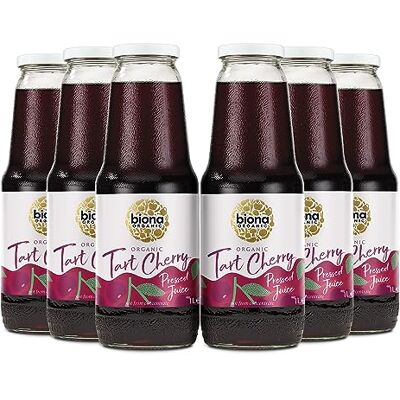 Biona Tart Cherry Juice 1L 6 Pack 100% Pure, Plant-Based, Vegan Biona Tart Cherry Juice 1L 6 Pack 100% Pure, Plant-Based, Vegan