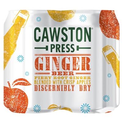 Cawston Press Ginger Beer, 4 x 330ml Cans Cawston Press Ginger Beer, 4 x 330ml Cans
