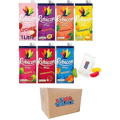 Boxed Treatz Rubicon Still Juice Drink 1 Litre 6 Assorted Flavours 2x Each Mango Pineapple Passion Watermelon Lychee Guava Pomegranate 12x1 Litre Rubicon Juice Drink Bundle Boxed Treatz Rubicon Still Juice Drink 1 Litre 6 Assorted Flavours 2x Each Mango Pineapple Passion Watermelon Lychee Guava Pomegranate 12x1 Litre Rubicon Juice Drink Bundle