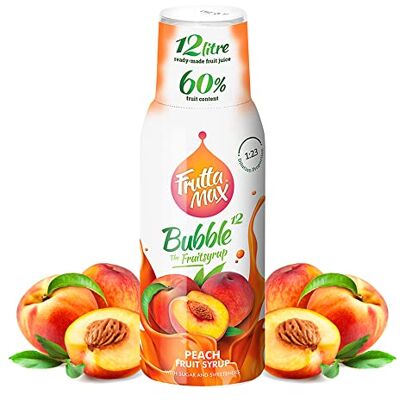 FruttaMax Peach Syrup Less Sugar 60% Real Fruit Concentrate Suitable for soda Machine 500ml FruttaMax Peach Syrup Less Sugar 60% Real Fruit Concentrate Suitable for soda Machine 500ml