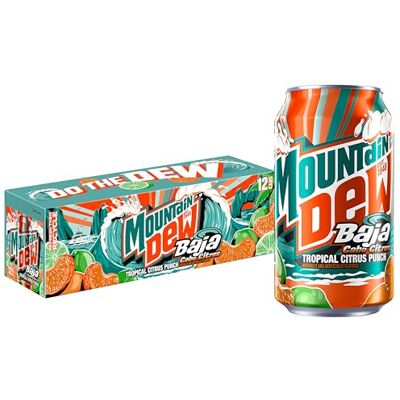 Mountain Dew Mtn Dew Baja Cabo Citrus LTO 12oz12pk Mountain Dew Mtn Dew Baja Cabo Citrus LTO 12oz12pk