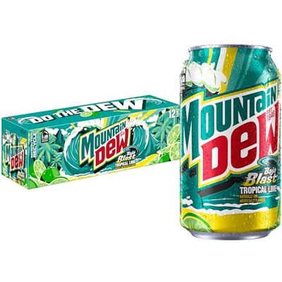Mountain Dew MTN Dew Baja Blast 12 Can Fridge Pack Mountain Dew MTN Dew Baja Blast 12 Can Fridge Pack