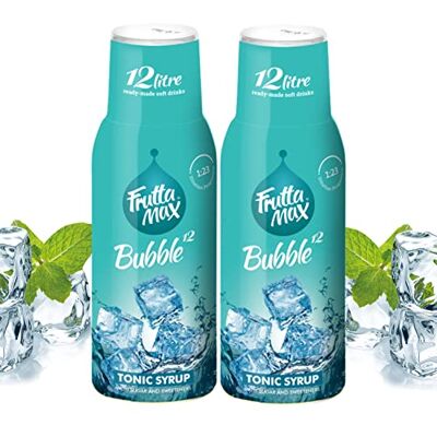 FruttaMax 2 Pack Tonic Syrup – Bitter Drink Mixer with Low Sugar Ideal for Gin & Tonic, Soda Makers & Cocktails Suitable for soda Machine 2x500ml FruttaMax 2 Pack Tonic Syrup – Bitter Drink Mixer with Low Sugar Ideal for Gin & Tonic, Soda Makers & Cocktails Suitable for soda Machine 2x500ml