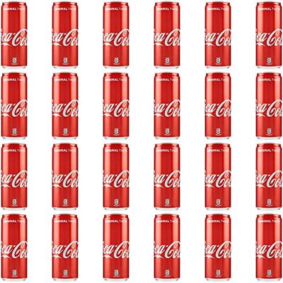 Coca-Cola 24 x Coke Cola Tins Original Taste Cola 330 ml Italian Alcohol Free Drink Coca-Cola 24 x Coke Cola Tins Original Taste Cola 330 ml Italian Alcohol Free Drink