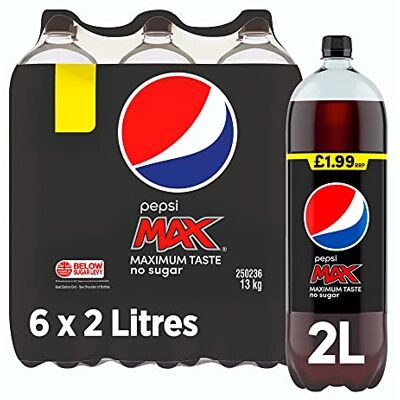 Pepsi Max Bottles 2L (Pack of 6) Pepsi Max Bottles 2L (Pack of 6)