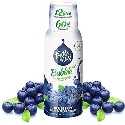 FruttaMax Blueberry Syrup Less Sugar 60% Real Fruit Concentrate Suitable for soda Machine 500ml FruttaMax Blueberry Syrup Less Sugar 60% Real Fruit Concentrate Suitable for soda Machine 500ml