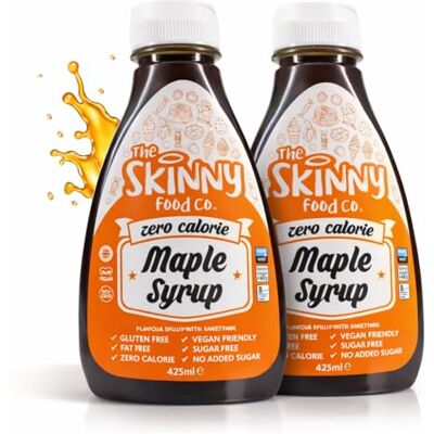 ABL Supplies Skinny Food Syrupp, Sugar Free Maple Syrup x 2! Zero Calorie Syrup For Breakfast, Snacks, Drinks & Desserts Vegan, Gluten-free, Keto & Paleo Friendly. ABL Supplies Skinny Food Syrupp, Sugar Free Maple Syrup x 2! Zero Calorie Syrup For Breakfast, Snacks, Drinks & Desserts Vegan, Gluten-free, Keto & Paleo Friendly.