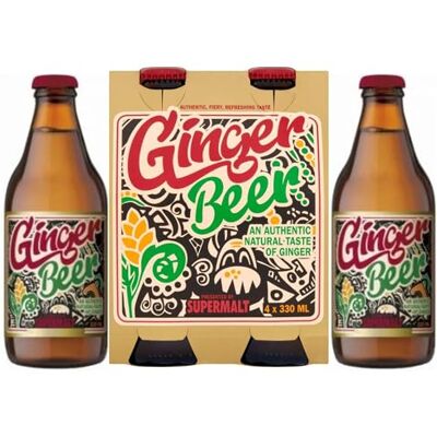 Puregro Ginger Beer 330ml PACK OF 4 Natural Fiery Taste An Authentic Taste of Ginger Glass Bottles Maximum Flavour in Every Bottle Presented by SUPERMALT. Puregro Ginger Beer 330ml PACK OF 4 Natural Fiery Taste An Authentic Taste of Ginger Glass Bottles Maximum Flavour in Every Bottle Presented by SUPERMALT.