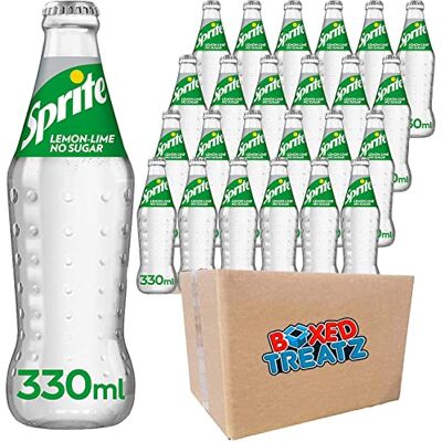 Boxed Treatz Sprite Zero Sugar 330ml Glass Bottle Sprite Lemon & Lime In Glass Fresh Tasting Drink With No Sugar Or Calories 330ml x 24 Boxed Treatz Sprite Zero Sugar 330ml Glass Bottle Sprite Lemon & Lime In Glass Fresh Tasting Drink With No Sugar Or Calories 330ml x 24