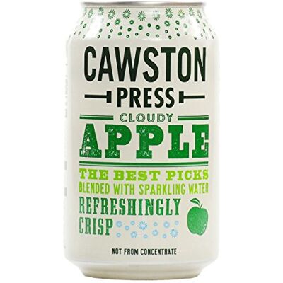 Cawston Press (12 PACK Sparkling Cloudy Apple Can 330ml 12 PACK BUNDLE Cawston Press (12 PACK Sparkling Cloudy Apple Can 330ml 12 PACK BUNDLE