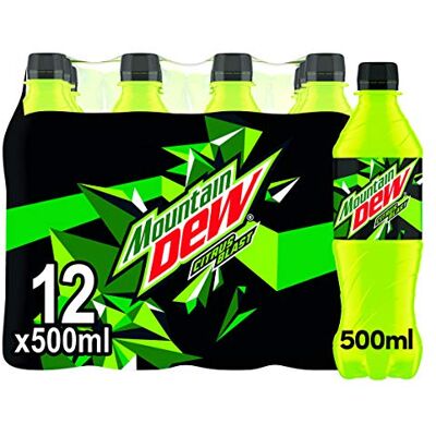 Mountain Dew , Blast Exhilarating Intensely Refreshing Bold Taste, 500 ml Bottles, Citrus (Pack of 12) Mountain Dew , Blast Exhilarating Intensely Refreshing Bold Taste, 500 ml Bottles, Citrus (Pack of 12)