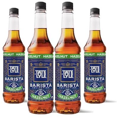 Tate & Lyle Fairtrade Hazelnut Syrup, for Coffee & Cold Drinks 4 x 750ml Hazelnut Coffee Syrup, For Hot & Cold Drinks, Produced in the UK, Vegan & Vegetarian Tate & Lyle Fairtrade Hazelnut Syrup, for Coffee & Cold Drinks 4 x 750ml Hazelnut Coffee Syrup, For Hot & Cold Drinks, Produced in the UK, Vegan & Vegetarian
