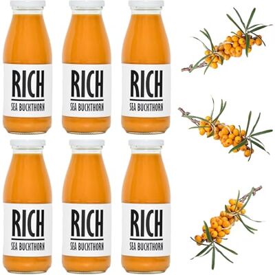 PRESSUICE Fresh Rich Sea Buckthorn Juice 100% Cold-Pressed NFC 6 x 240 ml 6 Bottles Pack, Distinctive Flavour, Not From Concentrate, Naturally Cloudy, No Added Sugar, No Additives, Vegan, GMO Free PRESSUICE Fresh Rich Sea Buckthorn Juice 100% Cold-Pressed NFC 6 x 240 ml 6 Bottles Pack, Distinctive Flavour, Not From Concentrate, Naturally Cloudy, No Added Sugar, No Additives, Vegan, GMO Free