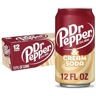 Dr Pepper Drink Can 355ml Pack, Cream Soda, 4260 millilitre, (Pack of 12) Dr Pepper Drink Can 355ml Pack, Cream Soda, 4260 millilitre, (Pack of 12)