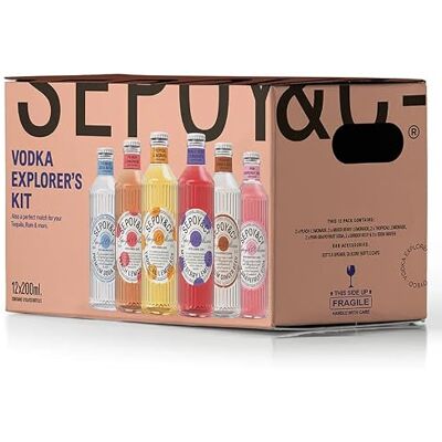 SEPOY & CO . Cocktail Mixers Kit Vodka Pairing (12 pack) Perfect Pack for Summers Low Calorie, Low Sugar, Premium Himalayan Mixers Exclusive Pack SEPOY & CO . Cocktail Mixers Kit Vodka Pairing (12 pack) Perfect Pack for Summers Low Calorie, Low Sugar, Premium Himalayan Mixers Exclusive Pack