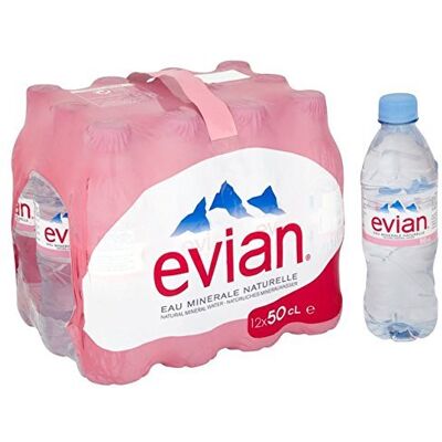 evian Still Mineral Water 12 x 50cl by evian Still Mineral Water 12 x 50cl by