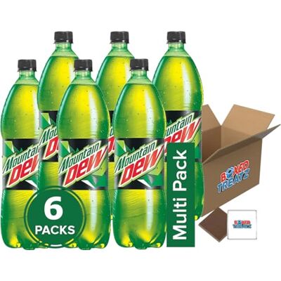 Boxed Treatz Mountain Dew 6 X 2.25L Bottles, Sweet Citrus Taste For Parties, Birthdays & Celebrations Boxed Treatz Mountain Dew 6 X 2.25L Bottles, Sweet Citrus Taste For Parties, Birthdays & Celebrations