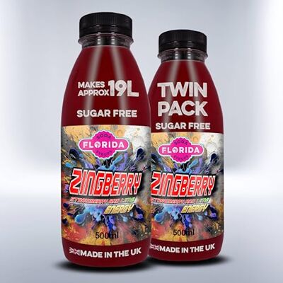 Florida Soda Syrups Florida Soda Energy Syrup Compatible with SodaStream 330ml, 500 ml & 1000ml Lemon Vortex Energy Concentrates, Flavourings For Fizzy Drinks (2 x 500ml, Zingberry Sugar Free) Florida Soda Syrups Florida Soda Energy Syrup Compatible with SodaStream 330ml, 500 ml & 1000ml Lemon Vortex Energy Concentrates, Flavourings For Fizzy Drinks (2 x 500ml, Zingberry Sugar Free)