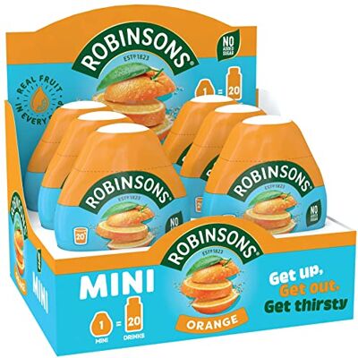 Robinsons Mini No Added Sugar Low Calorie Orange, 6 Count Robinsons Mini No Added Sugar Low Calorie Orange, 6 Count