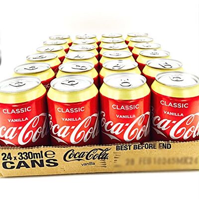 Coca-Cola COCA COLA Vanilla 330ml (Pack of 24) case soda Coca-Cola COCA COLA Vanilla 330ml (Pack of 24) case soda