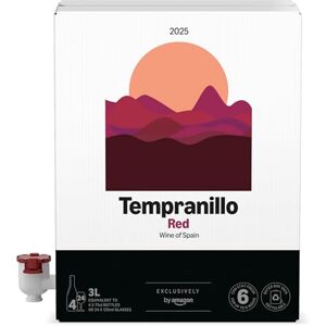 by Amazon Spanish Tempranillo, Red Wine, 3L Bag in a Box, 1 pack by Amazon Spanish Tempranillo, Red Wine, 3L Bag in a Box, 1 pack