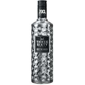 Three Sixty VODKA ORIGINAL 70cl 37.5% ABV Premium Vodka Diamond Filtered from Germany Extremely Smooth Unique Faceted-Cut Bottle Enjoy Neat as a Shot or Mixed in Cocktails Three Sixty VODKA ORIGINAL 70cl 37.5% ABV Premium Vodka Diamond Filtered from Germany Extremely Smooth Unique Faceted-Cut Bottle Enjoy Neat as a Shot or Mixed in Cocktails