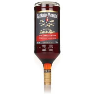 Captain Morgan Dark Rum 40% vol 1.5L Aged & Blended from 5 Rums Rich Caramel & Vanilla Notes Complex Flavour Caribbean Rum Captain Morgan Dark Rum 40% vol 1.5L Aged & Blended from 5 Rums Rich Caramel & Vanilla Notes Complex Flavour Caribbean Rum