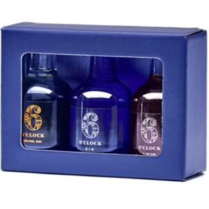 6 O'clock Gin Miniature Selection Gin Gift Set for Gin Lovers includes Brunel, London Dry & Sloe Gins (3 x 5cl) 6 O'clock Gin Miniature Selection Gin Gift Set for Gin Lovers includes Brunel, London Dry & Sloe Gins (3 x 5cl)