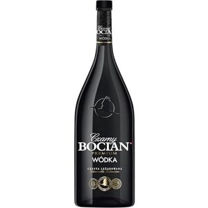 Bocian Black Premium Vodka, Black Bottle, 40% ABV, 1.75 L Bocian Black Premium Vodka, Black Bottle, 40% ABV, 1.75 L