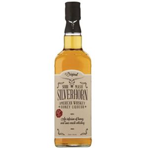 SILVERHORN Sour Mash Honey Liqueur Whiskey – 700 ml, 40% ABV – Smooth American Honey-Infused Sour Mash Whisky with Oak & Spice Notes SILVERHORN Sour Mash Honey Liqueur Whiskey – 700 ml, 40% ABV – Smooth American Honey-Infused Sour Mash Whisky with Oak & Spice Notes