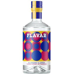 FLÄVAR Blueberry & Lemon Vodka Schnapps, 70cl, 21% ABV. FLÄVAR Blueberry & Lemon Vodka Schnapps, 70cl, 21% ABV.