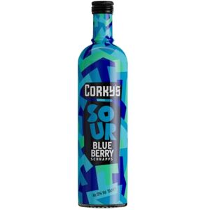 CORKY'S Sour Blueberry Schnapps 70cl Shots 15% ABV Sour Blueberry Liqueur Vodka Schnapps Party Shots, Cocktail Ingredient, Pre Drinks, Alcohol Spirits Flavoured Vodka Blue CORKY'S Sour Blueberry Schnapps 70cl Shots 15% ABV Sour Blueberry Liqueur Vodka Schnapps Party Shots, Cocktail Ingredient, Pre Drinks, Alcohol Spirits Flavoured Vodka Blue