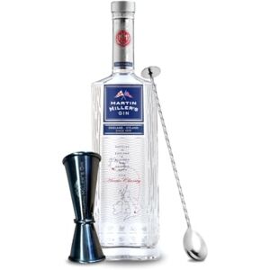 Martin Millers Martin Miller's Original Gin 70cl Home Bar Bundle includes Jigger and Bar Spoon (not giftboxed) Super Premium Gin Icelandic Water, Distilled in England 40% ABV Martin Millers Martin Miller's Original Gin 70cl Home Bar Bundle includes Jigger and Bar Spoon (not giftboxed) Super Premium Gin Icelandic Water, Distilled in England 40% ABV