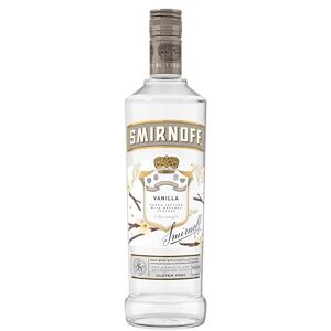 Smirnoff Vanilla Flavoured Vodka 37.5% vol 70cl Made with Vanilla Flavours & No. 21 Vodka Sweet & Creamy Enjoy Chilled in Drinks or a Cocktail Smirnoff Vanilla Flavoured Vodka 37.5% vol 70cl Made with Vanilla Flavours & No. 21 Vodka Sweet & Creamy Enjoy Chilled in Drinks or a Cocktail
