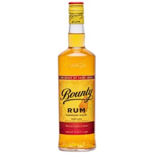 Bounty Rum Gold: Fine Rum Distilled, blended and bottled in Saint-Lucia 40% alcohol, 700ml Perfect base for Long Drink Bounty Rum Gold: Fine Rum Distilled, blended and bottled in Saint-Lucia 40% alcohol, 700ml Perfect base for Long Drink