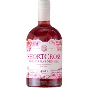 SHORTCROSS Rosie's Pink Gin I No added Sugar I Serve with lemonade I Pink Gin infused with fresh Strawberries and Rasberries I 50cl : 42.5% abv I Distilled in County Down I Award Winning SHORTCROSS Rosie's Pink Gin I No added Sugar I Serve with lemonade I Pink Gin infused with fresh Strawberries and Rasberries I 50cl : 42.5% abv I Distilled in County Down I Award Winning
