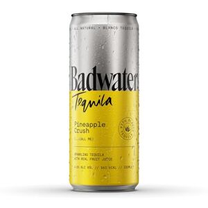 BADWATER Tequila Pineapple Crush RTD, 12x 330ml, 4.5% ABV. Sparkling Tequila with Real Fruit Juice With Blanco Tequila BADWATER Tequila Pineapple Crush RTD, 12x 330ml, 4.5% ABV. Sparkling Tequila with Real Fruit Juice With Blanco Tequila