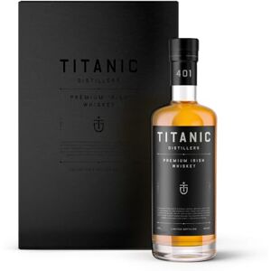 Titanic Distillers , Collector's Edition Premium Irish Whiskey, With Branded Glencairn Tasting Glass & Set of Granite Whiskey Stones, 5 Part Blend With Peat Smoke Finish, Great Gift, 40% ABV, 700ml Titanic Distillers , Collector's Edition Premium Irish Whiskey, With Branded Glencairn Tasting Glass & Set of Granite Whiskey Stones, 5 Part Blend With Peat Smoke Finish, Great Gift, 40% ABV, 700ml