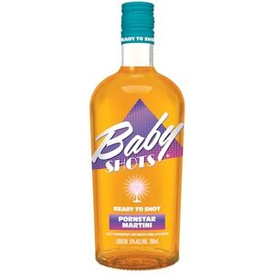 Baby Shots Pornstar Martini Flavoured 70cl Ready-to-Shot Passionfruit & Vanilla cocktail Liqueur, 30 Proof (15% ABV) Baby Shots Pornstar Martini Flavoured 70cl Ready-to-Shot Passionfruit & Vanilla cocktail Liqueur, 30 Proof (15% ABV)