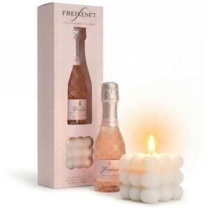 BEAMS INTERNATIONAL Freixenet Prosecco Gift Set Freixenet Italian Sparkling Wine, Rose 20cl & Bubble Shaped Luxury Candle Pamper Gifts for Women, Ladies, New Mum Mini Alcohol, Wine Gifts, Birthday BEAMS INTERNATIONAL Freixenet Prosecco Gift Set Freixenet Italian Sparkling Wine, Rose 20cl & Bubble Shaped Luxury Candle Pamper Gifts for Women, Ladies, New Mum Mini Alcohol, Wine Gifts, Birthday