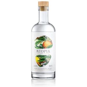 Atopia SPIRITS – Spiced Citrus – Non-Alcoholic Botanical Spirit – Zesty Citrus & Subtle Spice – Orange, Juniper, Wormwood – Natural Distillation & Blending – Premium Mixing – <0.5% ABV – 70cl Atopia SPIRITS – Spiced Citrus – Non-Alcoholic Botanical Spirit – Zesty Citrus & Subtle Spice – Orange, Juniper, Wormwood – Natural Distillation & Blending – Premium Mixing – <0.5% ABV – 70cl