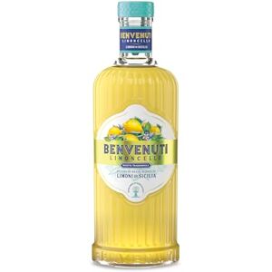 Limoncello Benvenuti 70cl Sicilian Lemon Liqueur, Natural Ingredients, No Artificial Colors or Flavors. 28% ABV. Limoncello Benvenuti 70cl Sicilian Lemon Liqueur, Natural Ingredients, No Artificial Colors or Flavors. 28% ABV.