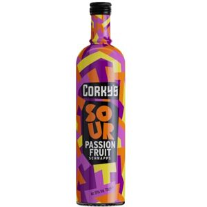 CORKY'S Sour Passion Fruit 70cl Shots 15% ABV Sour Passion Fruit Liqueur Vodka Schnapps Party Shots, Cocktail Ingredient, Pre Drinks, Alcohol Spirits Flavoured Vodka CORKY'S Sour Passion Fruit 70cl Shots 15% ABV Sour Passion Fruit Liqueur Vodka Schnapps Party Shots, Cocktail Ingredient, Pre Drinks, Alcohol Spirits Flavoured Vodka