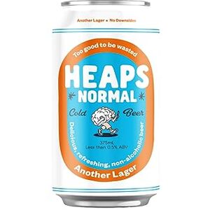 Heaps Normal ANOTHER LAGER ALCOHOL FREE 24 x 375ml cans Heaps Normal ANOTHER LAGER ALCOHOL FREE 24 x 375ml cans