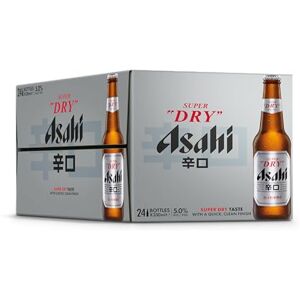 Asahi Super Dry Beer, 24 x 330ml, Japanese Beer, 5% ABV, Brewed in Italy, Premium Lager, Crisp and Dry Taste (Packaging may vary as images in catalog) Asahi Super Dry Beer, 24 x 330ml, Japanese Beer, 5% ABV, Brewed in Italy, Premium Lager, Crisp and Dry Taste (Packaging may vary as images in catalog)