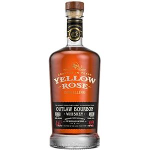 Yellow Rose Outlaw Bourbon Black Label, 70cl, 46% ABV, Texas Bourbon Whiskey Yellow Rose Outlaw Bourbon Black Label, 70cl, 46% ABV, Texas Bourbon Whiskey