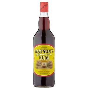 Watsons Demerara Rum 70cl 40% ABV Blend of Oak Matured Rums from Guyana Blackcurrants, Dates and Demerara Sugar Ideal for Gifting Watsons Demerara Rum 70cl 40% ABV Blend of Oak Matured Rums from Guyana Blackcurrants, Dates and Demerara Sugar Ideal for Gifting